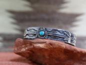 Antique Navajo 『ON BOOK』 T-bird & Arrow Applique Cuff c.1930