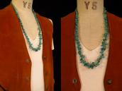 Vintage Single Strand Turquoise Heishi Necklace  c.1960～