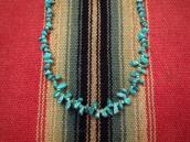 Vintage Single Strand Turquoise Heishi Necklace  c.1960～