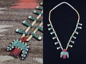 Atq Kewa/SantoDomingo Batterybird Depression Necklace c.1940