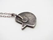 Vtg Zuni Star & Moon Turquoise Inlay Fob Necklace  c.1950～