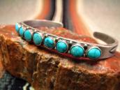 Antique Zuni Ingot Silver Cuff w/Great TQ  c.1940