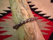 Vintage Twisted Silver Wire Cuff Small  c.1950