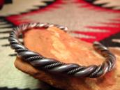 Vintage Twisted Silver Wire Cuff Small  c.1950