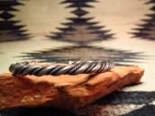 Vintage Twisted Silver Wire Cuff Small  c.1950