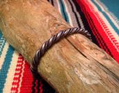 Vintage Twisted Silver Wire Cuff Small  c.1950