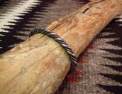 Vintage Twisted Silver Wire Cuff Small  c.1950