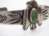Atq Navajo『ON BOOK』T-bird Applique Ingot Silver Cuff c.1920～