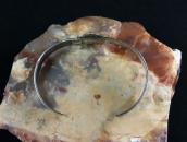 Atq Navajo『ON BOOK』T-bird Applique Ingot Silver Cuff c.1920～