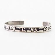 【Vidal Aragon】Kewa Old "Storyteller" Cuff in Silver c.1980～