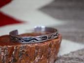 【Vidal Aragon】Old "Storyteller" Overlay Cuff in Slv c.1980～