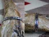 【Vidal Aragon】Old "Storyteller" Overlay Cuff in Slv c.1980～
