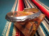 Vintage Engraving & Stamp TriangleWire Cuff c.1970