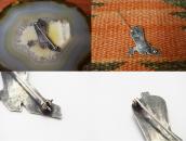 Atq Navajo Boot with Spur Shape Pin w/Turquoise c.1930～