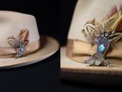 Atq Navajo Boot with Spur Shape Pin w/Turquoise c.1930～