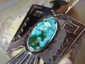 Vtg 【BELL】 T-bird Shape Top w/Gem Turquoise Necklace c.1940～