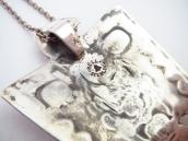 Vtg 【BELL】 T-bird Shape Top w/Gem Turquoise Necklace c.1940～