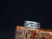 Antique Navajo Arrows Stamped Ingot Silver Men's Ring c.1940