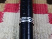 Antique Navajo Arrows Stamped Ingot Silver Men's Ring c.1940