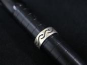 Antique Navajo Arrows Stamped Ingot Silver Men's Ring c.1940