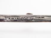 【KIK-A-POO】Atq Big Arrow Shape Silver Pin w/Turquois c.1940～