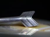 【KIK-A-POO】Atq Big Arrow Shape Silver Pin w/Turquois c.1940～