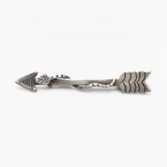 Atq Navajo/Pueblo Arrow & Snake Stamped Silver Pin  c.1930～