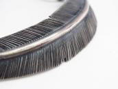 【UITA21/Ganscraft】 Atq Feather Shaped Silver Pendant c.1945～