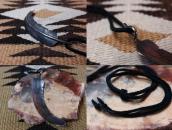 【UITA21/Ganscraft】 Atq Feather Shaped Silver Pendant c.1945～