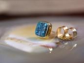 【Charles Loloma】14K Gold Lone MT. Turquiose Earring c.1970～