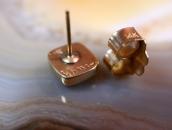 【Charles Loloma】14K Gold Lone MT. Turquiose Earring c.1970～