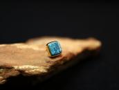 【Charles Loloma】14K Gold Lone MT. Turquiose Earring c.1970～