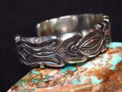 【Clendon Pete】 Fred Peshlakai Style 1/2inch Width Cuff ML-XL