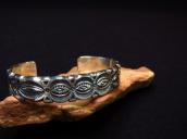 【Clendon Pete】 Fred Peshlakai Style 1/2inch Width Cuff ML-XL