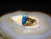 Vintage 14K Gold Ring w/High Grade Persian Turquoise c.1970～