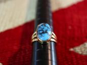 Vintage 14K Gold Ring w/High Grade Persian Turquoise c.1970～
