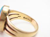 Vintage 14K Gold Ring w/High Grade Persian Turquoise c.1970～