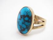 Vintage 14K Gold Ring w/High Grade Persian Turquoise c.1970～