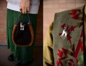 【UITA5】Antique Navajo Fawn/Deer Shape Silver Pin  c.1940～