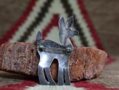 【UITA5】Antique Navajo Fawn/Deer Shape Silver Pin  c.1940～
