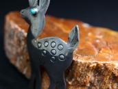 【UITA5】Antique Navajo Fawn/Deer Shape Silver Pin  c.1940～