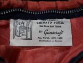 【Ganscraft】 Antique Red Chimayo Purse c.1945～