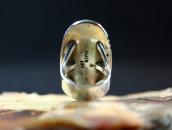 【Julian Lovato】Kewa Silver Overlay Ring w/Lone Mt. Turquoise