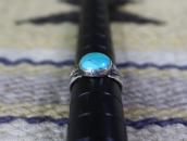 Antique Navajo Stamped Silver Ring w/Turquoise  c.1925～
