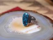 【Bobby Lujan】Taos Hi-Grade Indian Mt. Turquoise Ring c.1970～