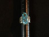 【Bobby Lujan】Taos Hi-Grade Indian Mt. Turquoise Ring c.1970～