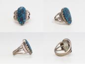 【Bobby Lujan】Taos Hi-Grade Indian Mt. Turquoise Ring c.1970～