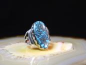【Bobby Lujan】Taos Hi-Grade Indian Mt. Turquoise Ring c.1970～