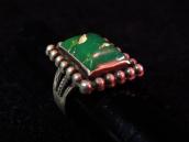 Antique Stamp Split Shank Ring w/Square TQ  c.1930