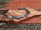 Atq Navajo Stamped Triangle & Twisted Wires Cuff  c.1930～ ①
